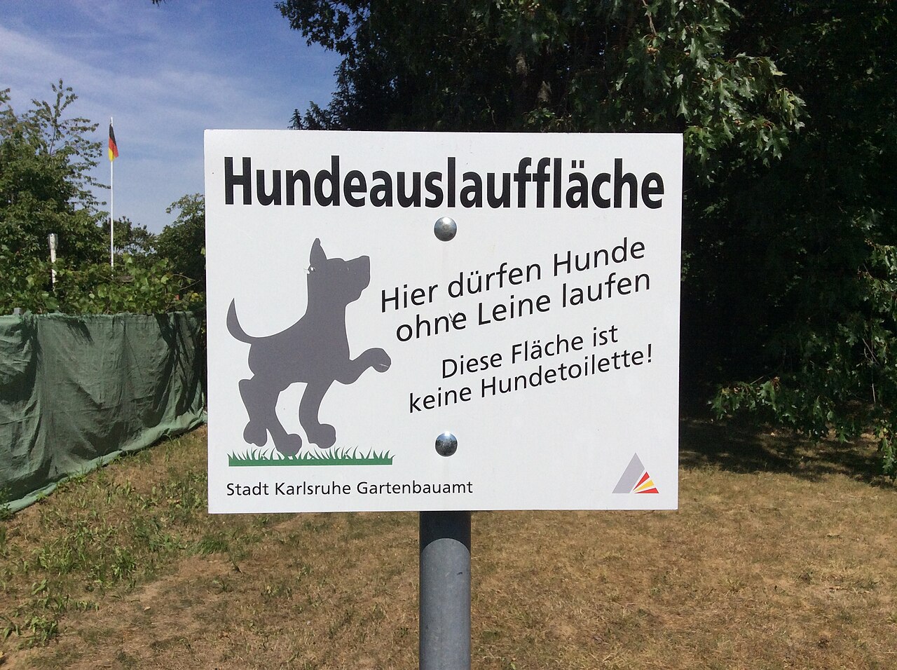 Aire d'ébats pour chiens