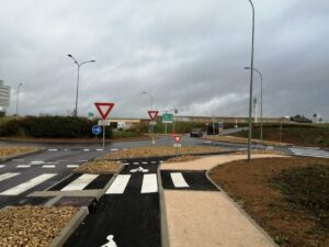 Aménagement de la route d'Ahuy