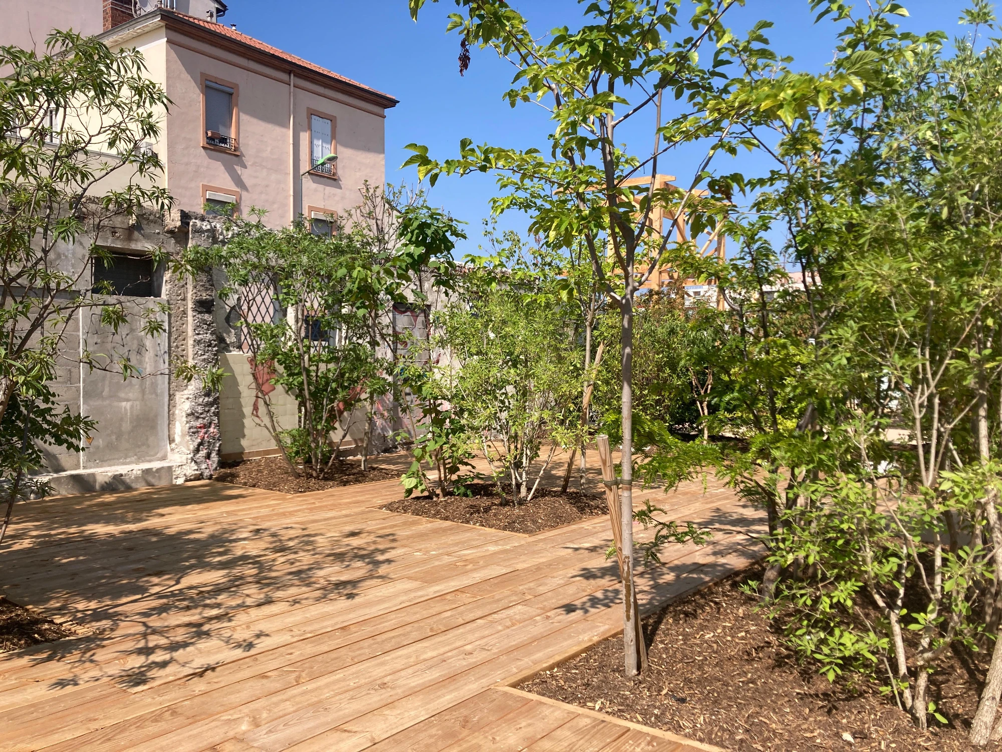 Création du petit parc Gisèle-Halimi