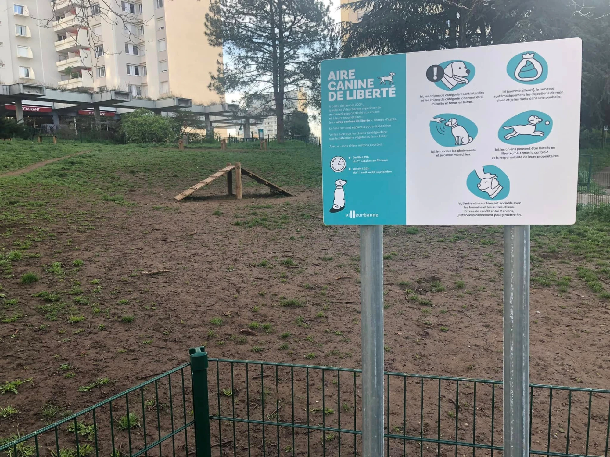 Ouverture d'une aire canine de liberté  sur le Parc de l'Europe