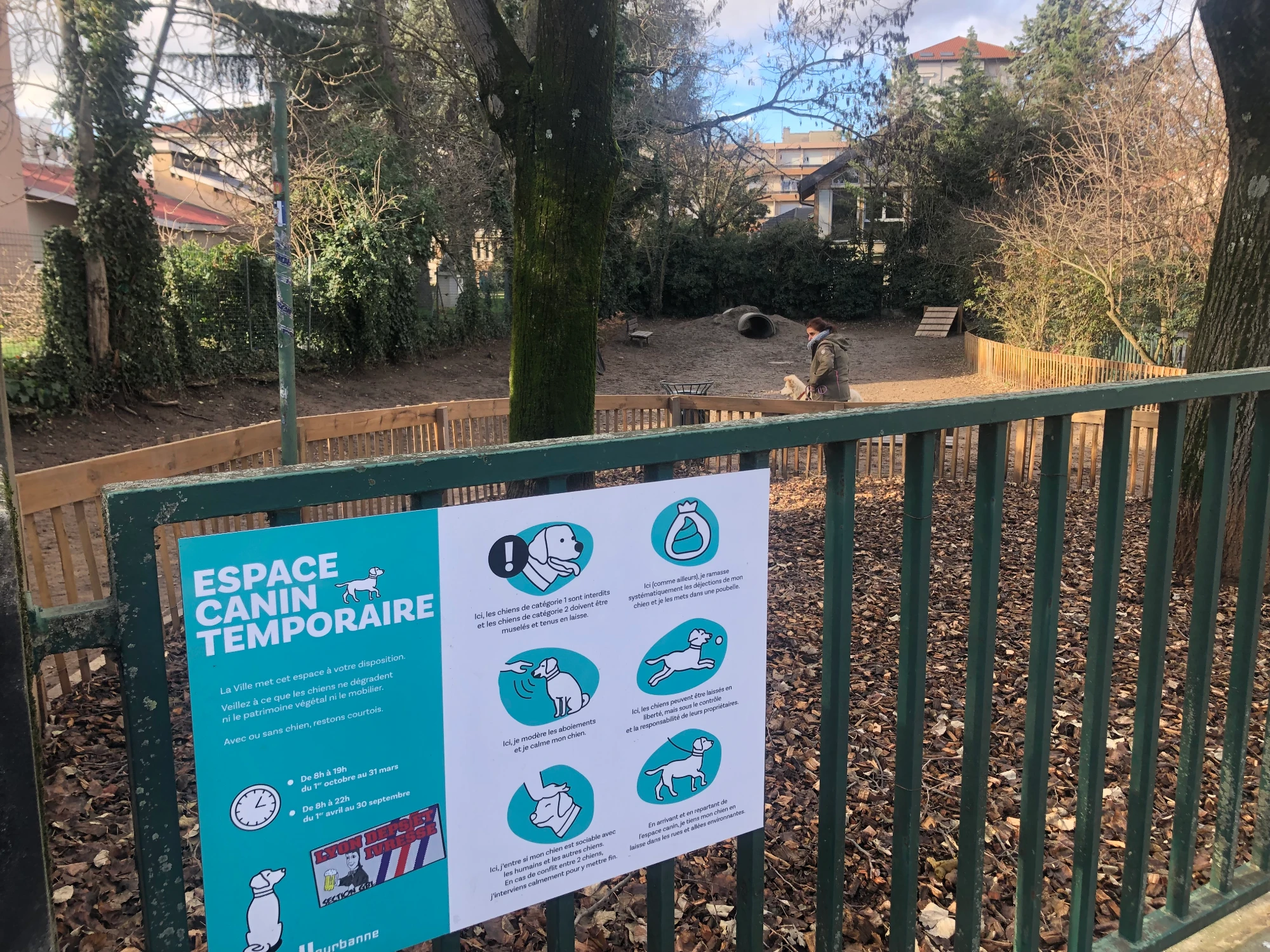 Ouverture d'une aire canine de liberté temporaire à Ferrandière