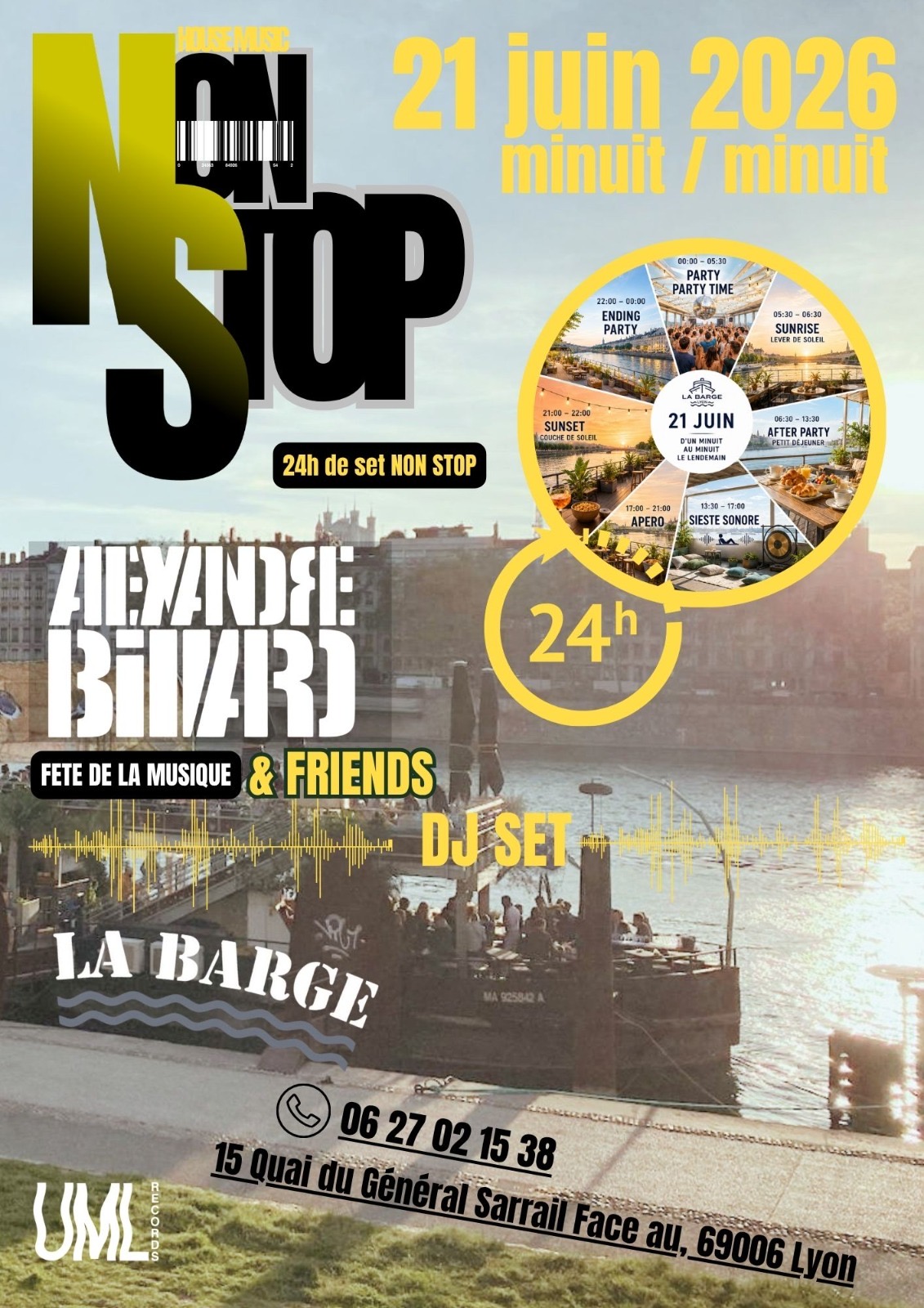 Alexandre billard & friends @ la barge NON STOP