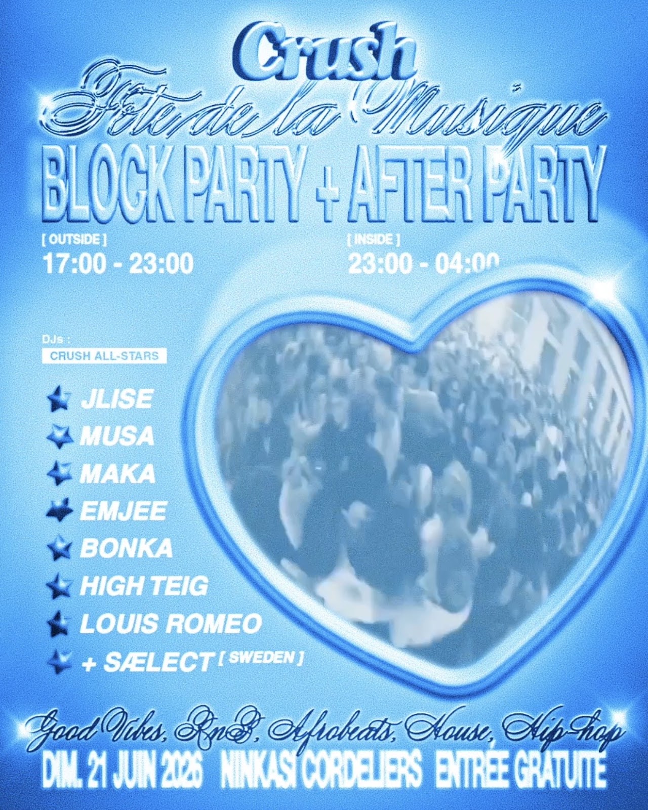 CRUSH BLOCK PARTY + AFTER PARTY