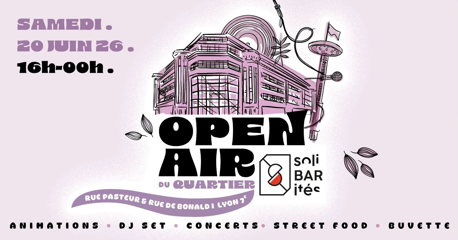 Open air : DJ sets, kids corner, fripes et animations