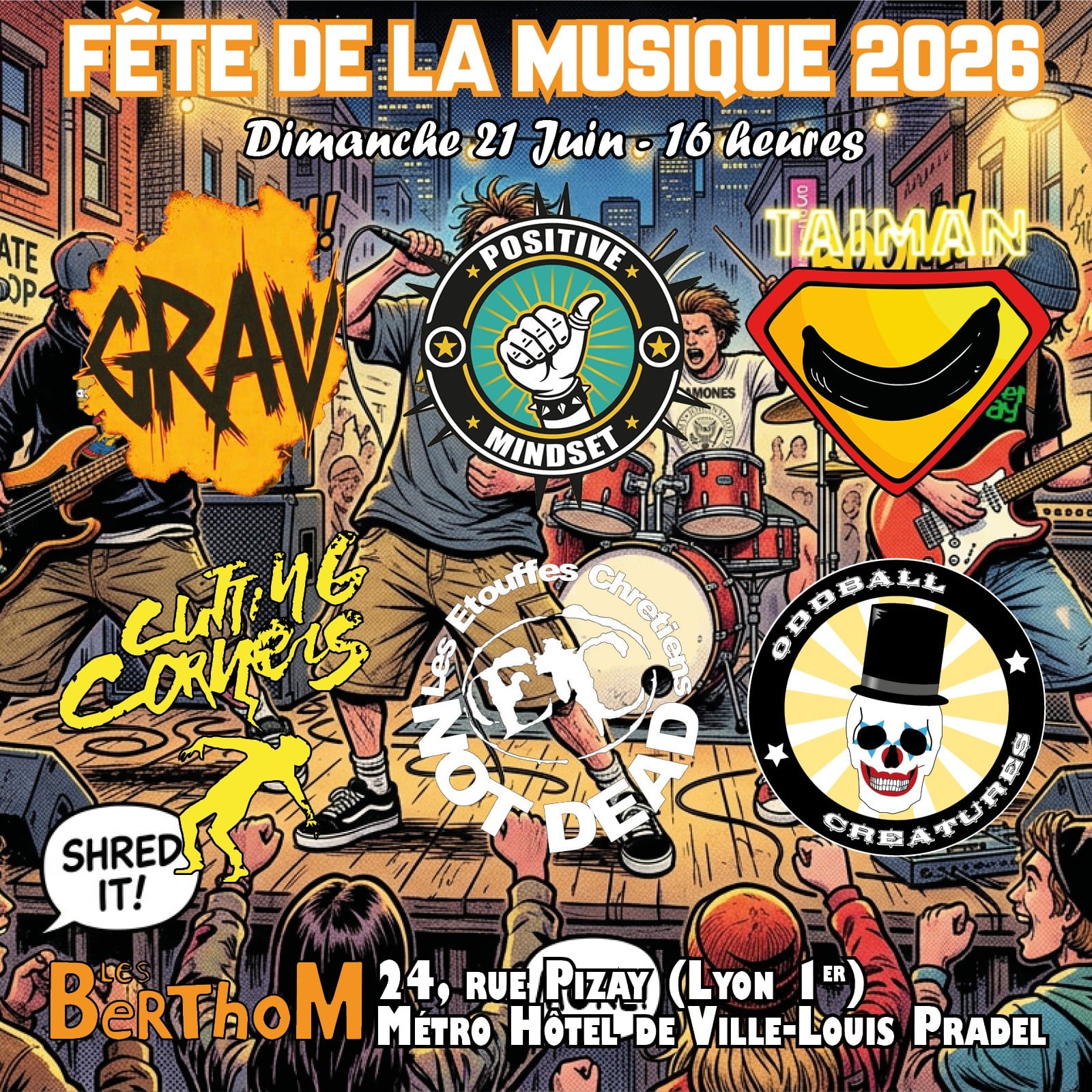 Concert punk au berthom opéra
