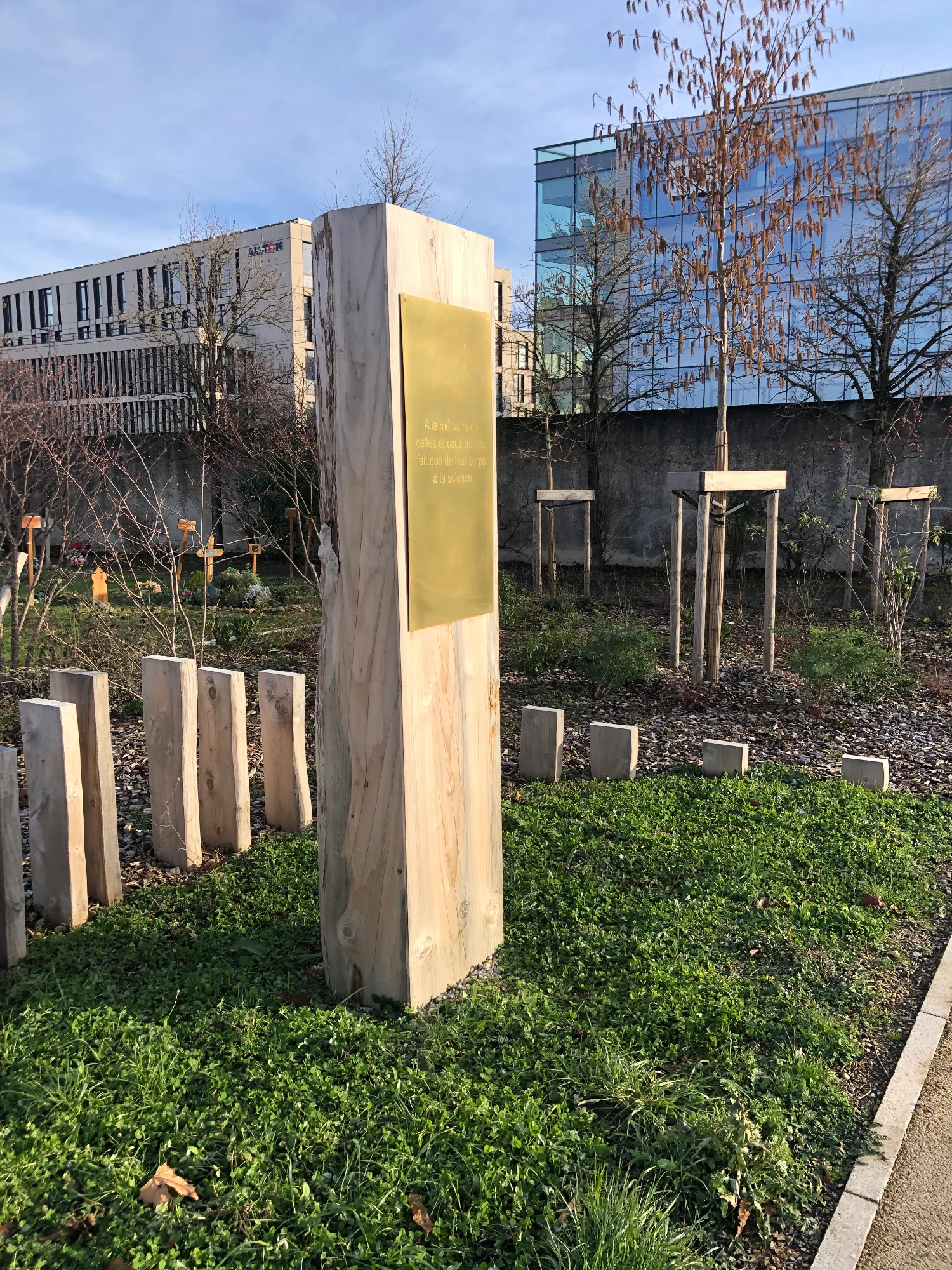 Travaux dans le nouveau cimetière de Cusset