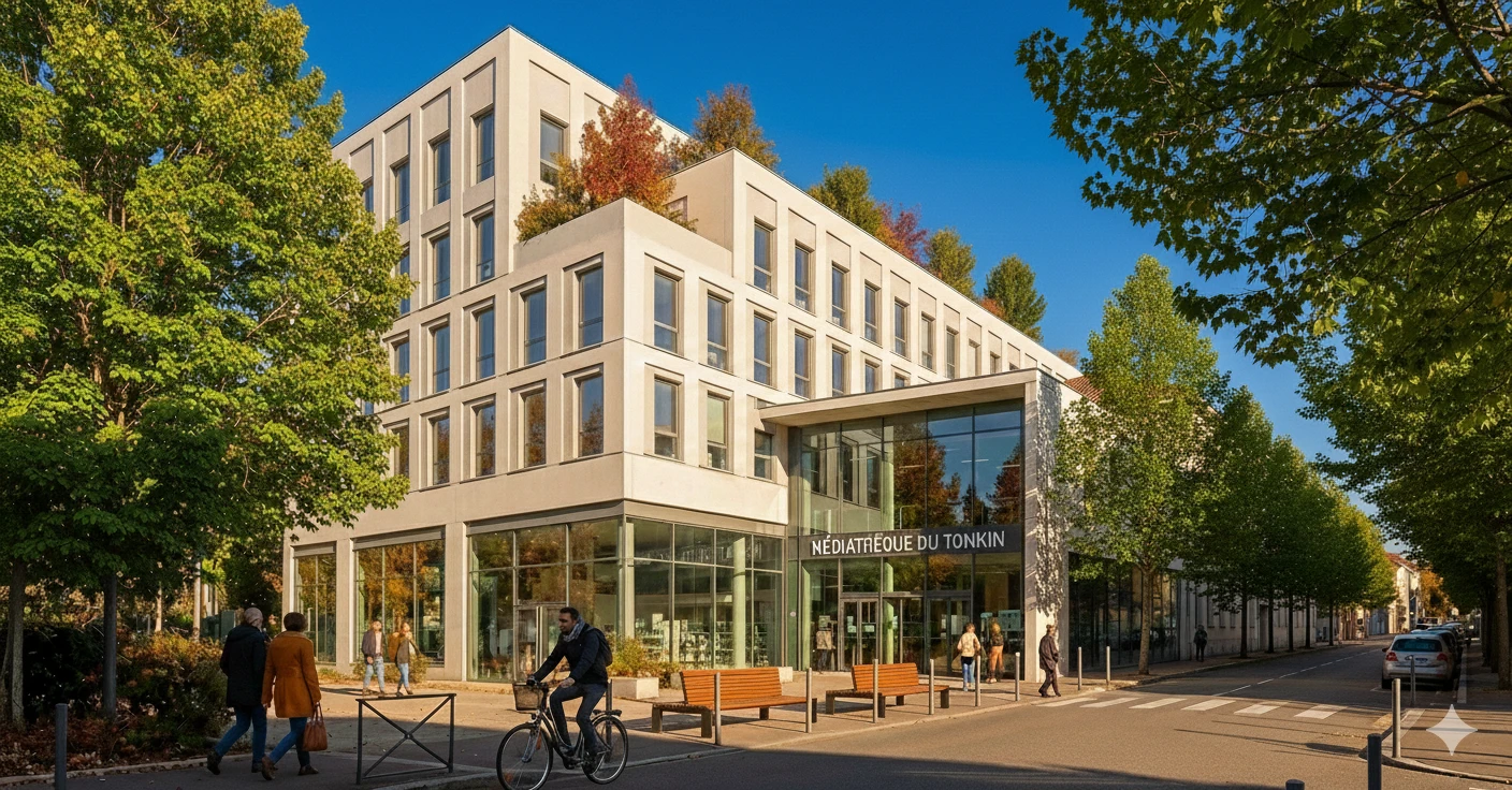 Une médiathèque transformée au Tonkin